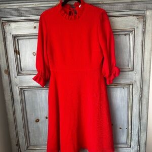 Rejina Pyo Red Crepe Dress Size 12
